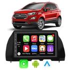 Kit Multimidia Android 7 Pol Ecosport 2018 a 2021 Carplay + Moldura Painel