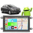 Kit Multimidia Android 7 polegadas Cobalt 2013 a 2016 CarPlay BT Waze Wifi Rádio