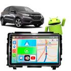 Kit Multimídia Android 9 Polegadas CarPlay HRV 2015-2021 GPS + Câmera de Ré