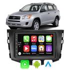 Kit Multimidia Android-Auto/Carplay Toyota Rav4 2006 A 2012 7" Comando Por Voz Siri Play Store Wi-Fi