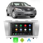 Kit Multimidia Camry 2006 2007 2008 2009 2010 2011 7" Android Auto CarPlay Voz Google Siri Tv Bluetooth