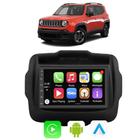 Kit Multimidia Carplay Android Auto Jeep Renegade 2015 A 2024 7" Comando Por Voz Siri Youtube Gps