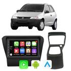 Kit Multimidia Celta 2001 02 03 04 2005 7" CarPlay Android Auto Comando Voz Google e Siri