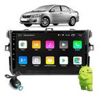 Kit Multimídia Corolla 09 / 14 Android 2/32GB 9 Pol Gps USB Rádio Bt Carplay