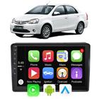 Kit Multimidia Etios 2013 14 15 16 17 18 19 2020 9" CarPlay Android Auto Google Assistente Tv Online Bluetooth Gps
