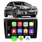 Kit Multimidia Fiat Bravo 2011 2012 2013 2014 2015 2016 9 Pol Carplay/Android-Auto Gps Integrado Tv Online HD Spotify Bluetooth Waze Wifi Google Voz