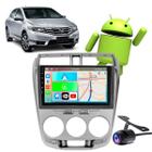 Kit Multimidia Honda City 2009 10 11 12 13 2014 9" CarPlay Android Auto Bluetooth Google Assistente e Siri