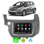 Kit Multimidia Honda Fit 2009 2010 2011 2012 2013 2014 7" Android Auto CarPlay Voz Google Siri Tv Bluetooth