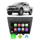 Kit Multimidia L200 Triton 2008 09 10 11 12 13 14 2015 9 Polegadas Android Auto CarPlay Bluetooth Gps Integrado