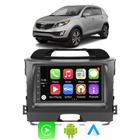 Kit Multimidia Sportage 2011 2012 2013 2014 2015 2016 7" CarPlay Android Auto Google Voz Tv Online