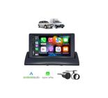 Kit Multimídia Uno Mille Fiorino 94 a 2013 Mold Preta 7 Pol CarPlay AndroidAuto - FirstOption 8100