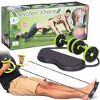 Kit musculação fitness completo academia em casa revoflex elastico roda abdominal extensor para braços e pernas emagrace