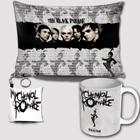 Kit My Chemical Romance Rock Emo Caneca Almofada Chaveiro