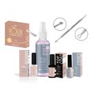 Kit Nail Preparacao Unha Gel + Fibra Vidro + Espatula Volia