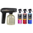 Kit Nano Gold Jet Pulverizador + 3 Fluido Natureza Cosméticos