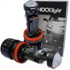 KIT NANO PROJETOR FAROL LED LÂMPADA CONVERSÃO ELIPTICO H11, H8, H9 e H16-2 6500K 12V 5000LM PAR