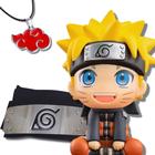 Kit Completo do Naruto Aldeia da Folha Vem Com Kunai Shuriken Bandana e Um  Boneco do Naruto no Shoptime