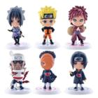 Kit Naruto Com 6 Personagens Bonecos Em Miniatura