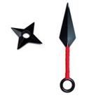 Kit Naruto Kunai Vermelha E Acessório