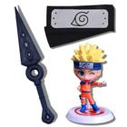 Kit Boneco Naruto Boruto - 2 Kunais, Bandana Aldeia da Folha & Colar  Akatsuki