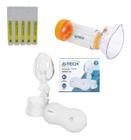 Kit Nebulização Inalador + Espaçador + Soro 50 Ml G-tech