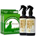 Kit Neem Pet Proteção 2 Coleira E 2 Spray Cães De 8Kg A 15Kg - Petvegan