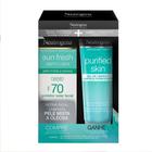 Kit Neutrogena Protetor Solar Facil FPS70 40g + Gel De Limpeza Purified Skin 60g