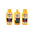 Kit Niely Gold Compridos Forte Shampoo+Cond+Cr Pentear