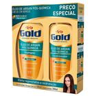 Kit Niely Gold Óleo de Argan Pós-Química Sh 300mL+Cond 200mL