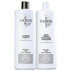 Kit Nioxin Hair System Shampoo 1000ml e Condicionador 1000ml