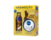 Kit nivea beleza radiante pele negra (loção 200ml e creme facial 100g)