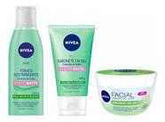 Kit Nivea Matte Facial: Hidratante Gel + Tônico + Sabonete