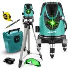 Kit Nível A Laser Verde 5 Linhas Bivolt Trena, Lapis Óculos