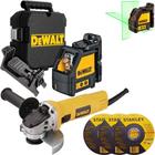 Kit Nível Laser Dewalt Dw088cg Esmerilhadeira Dwe4020 110v