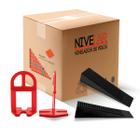 Kit Nivelador Pisos, Revestimentos e Porcelanatos 1200 Clips +200 Cunhas