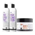 Kit No Spume, High Condidition e Acid-C Curly Care