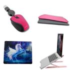 KIT Notebook Capa Case 15.6 Polegadas + Base Suporte + Mouse Pad + Mouse