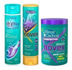 Kit Novex Meus Cachos Shampoo+ Condicionador + Creme de Tratamento 1kg
