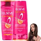 Kit Novo Liso dos Sonhos Elseve Queratina Vegetal AHA Frizz Super Alinhador Efeito Liquid Hair