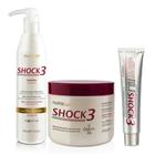 Kit Nutra Hair Shock3 Máscara Shampoo E Complexo Finalizador
