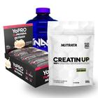 Kit Nutrata Creatin Up 300G + Cx Barra Yopro Com 12 + Galão - Dynamo Labz