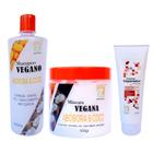 Kit Nutriflora Vegano Coco Shampoo Máscara Creme Reparador