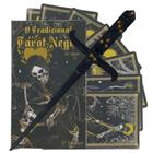 Kit O Tradicional Taro Negro 22 Cartas Plastific + Athame - Lua Mística - 100% Original - Loja Oficial