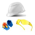 Kit Obra Epi Capacete + Protetor + Óculos amarelo elétrica - Ferlo Piedade