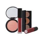 Kit Océane Edition Glossy Blush Cintilante + Contour Palette + Color My Lips Batom Líquido Real Deal Vermelho