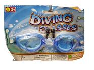 Kit Óculos Azul de Natação e protetor de Ouvido Infantil - DIVING GLASSES