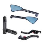 Kit Off Racer Manete Manopla Espelho Retrovisor Tomok Haojue DK 150