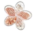 Kit Office 5 em 1 Clips Prendendor Percevejo Flor de Lotus Rose Gold Molin