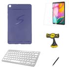 Kit Office Capa/Can/Teclado/Pel e Suporte Galaxy Tab A 8.0" SM T290/T295 - Azul