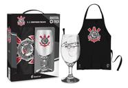 Kit Oficial Taça 330Ml Clubes + Avental - Corinthians